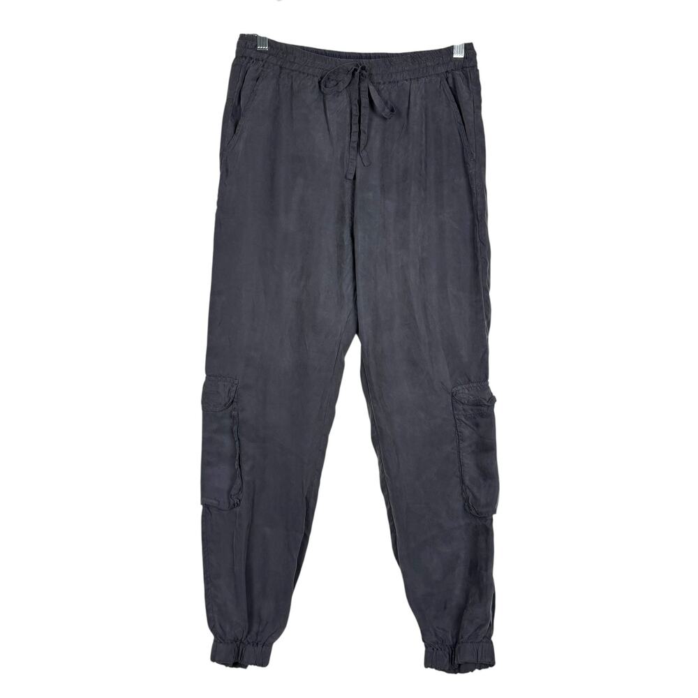 Pete & Greta Johnny Was Rayon Elastic Waist Cargo Jogger Pants Medium Athleisure